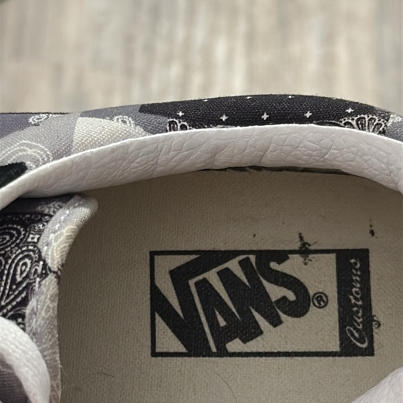 Vans customs Black and White Patchwork old skool Sneakers - Picture 8 of 8